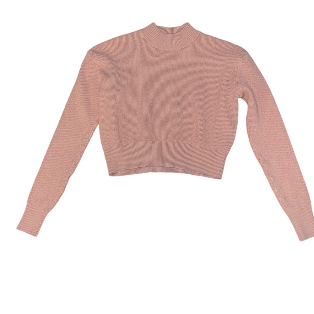 Pacsun La Hearts knit crop mock turtle neck sweater